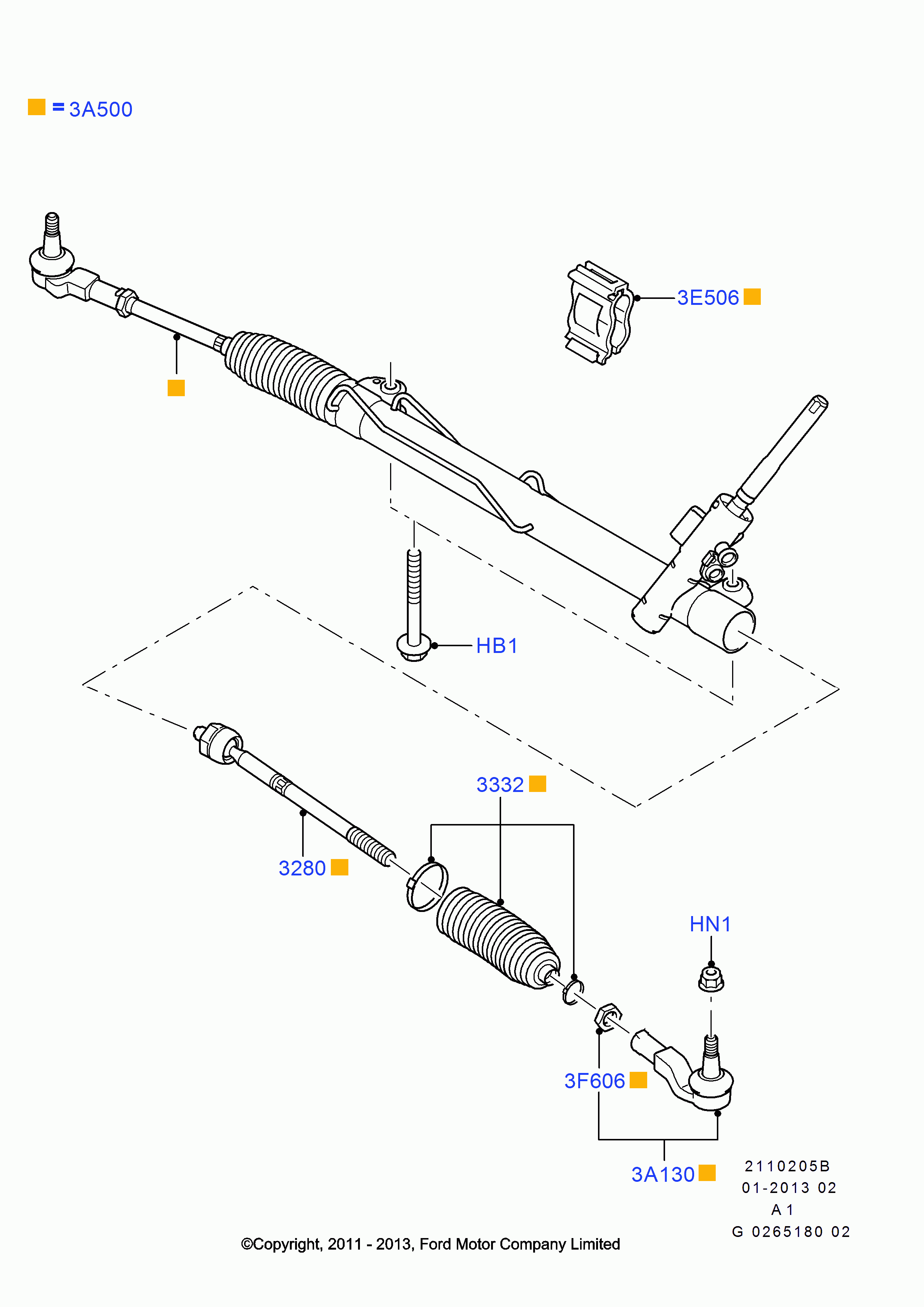 FORD 1 433 372 - Bellow Set, steering onlydrive.pro