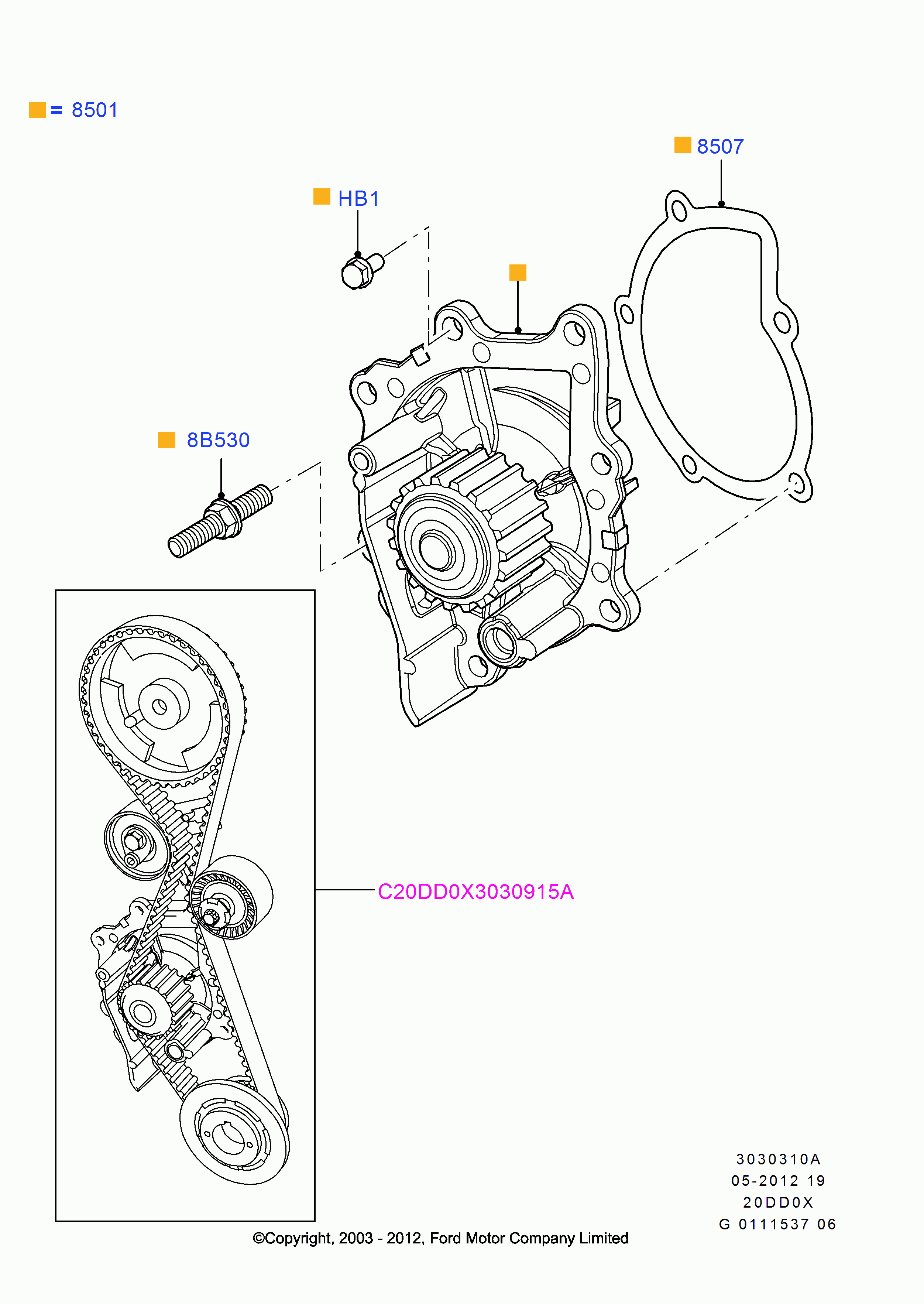 FORD 1 562 255 - Ūdenssūknis onlydrive.pro