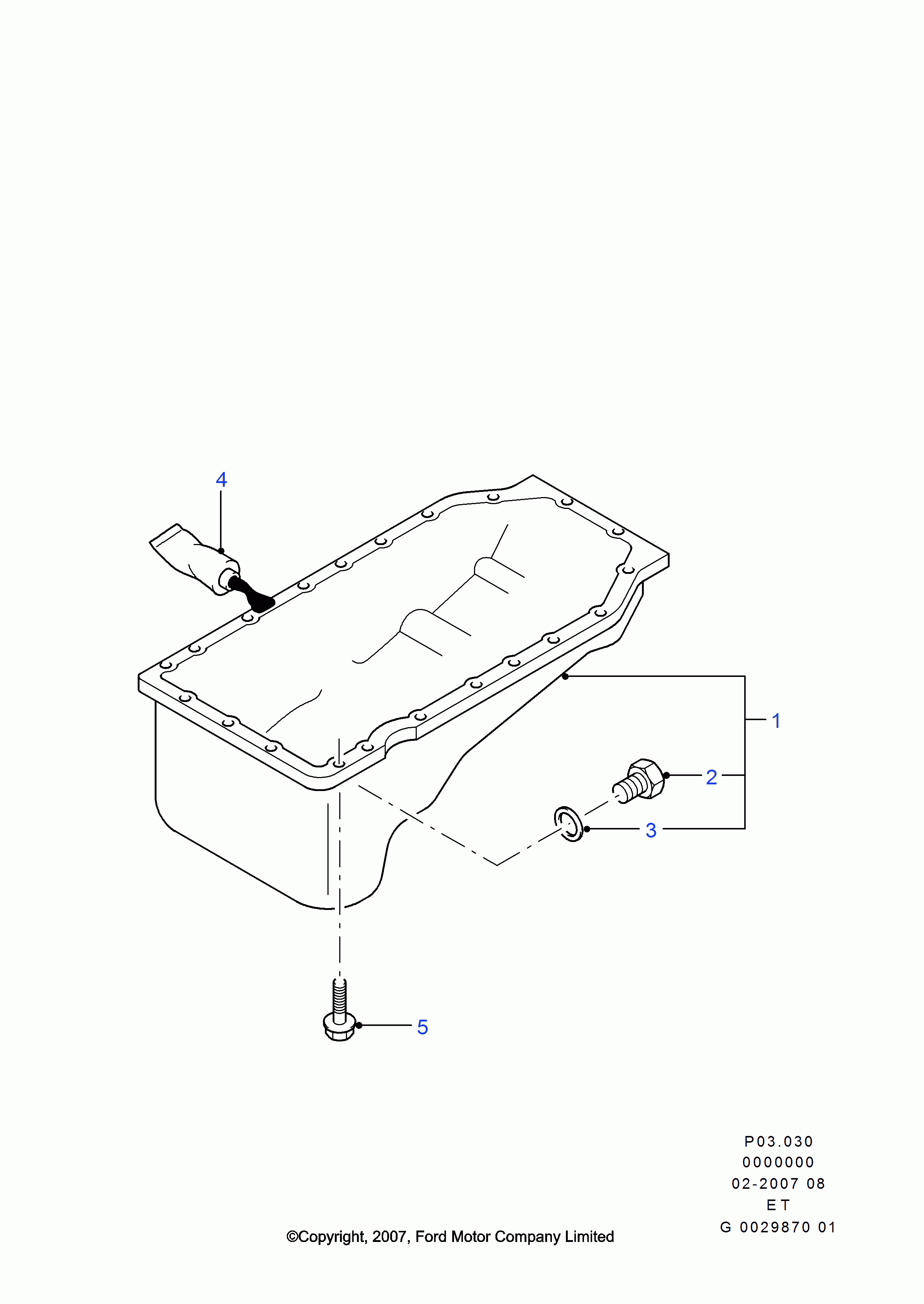 FORD 1509622 - Oil pan: 1 pcs. onlydrive.pro