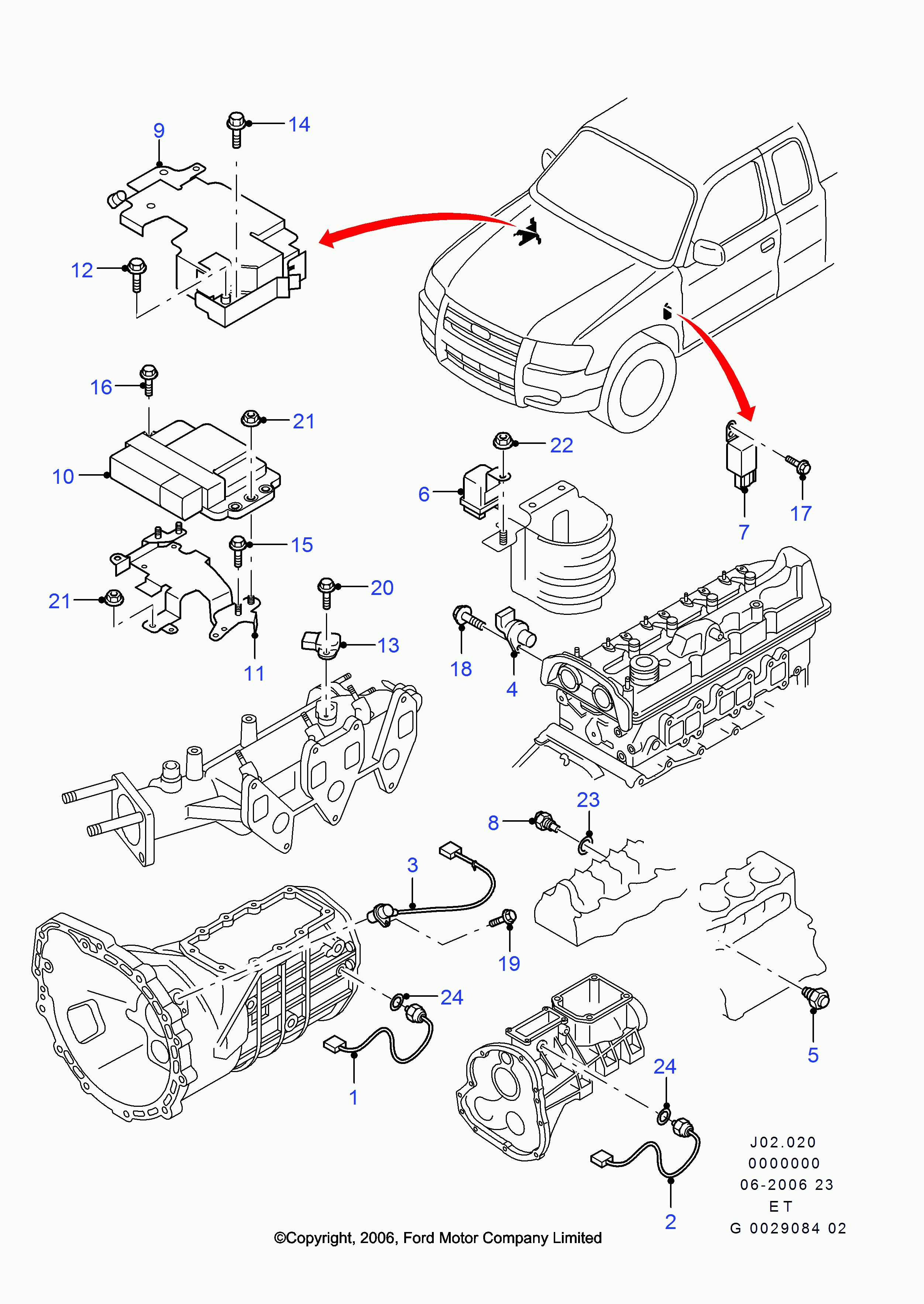 FORD 1 448 387 - Sensor, boost pressure onlydrive.pro