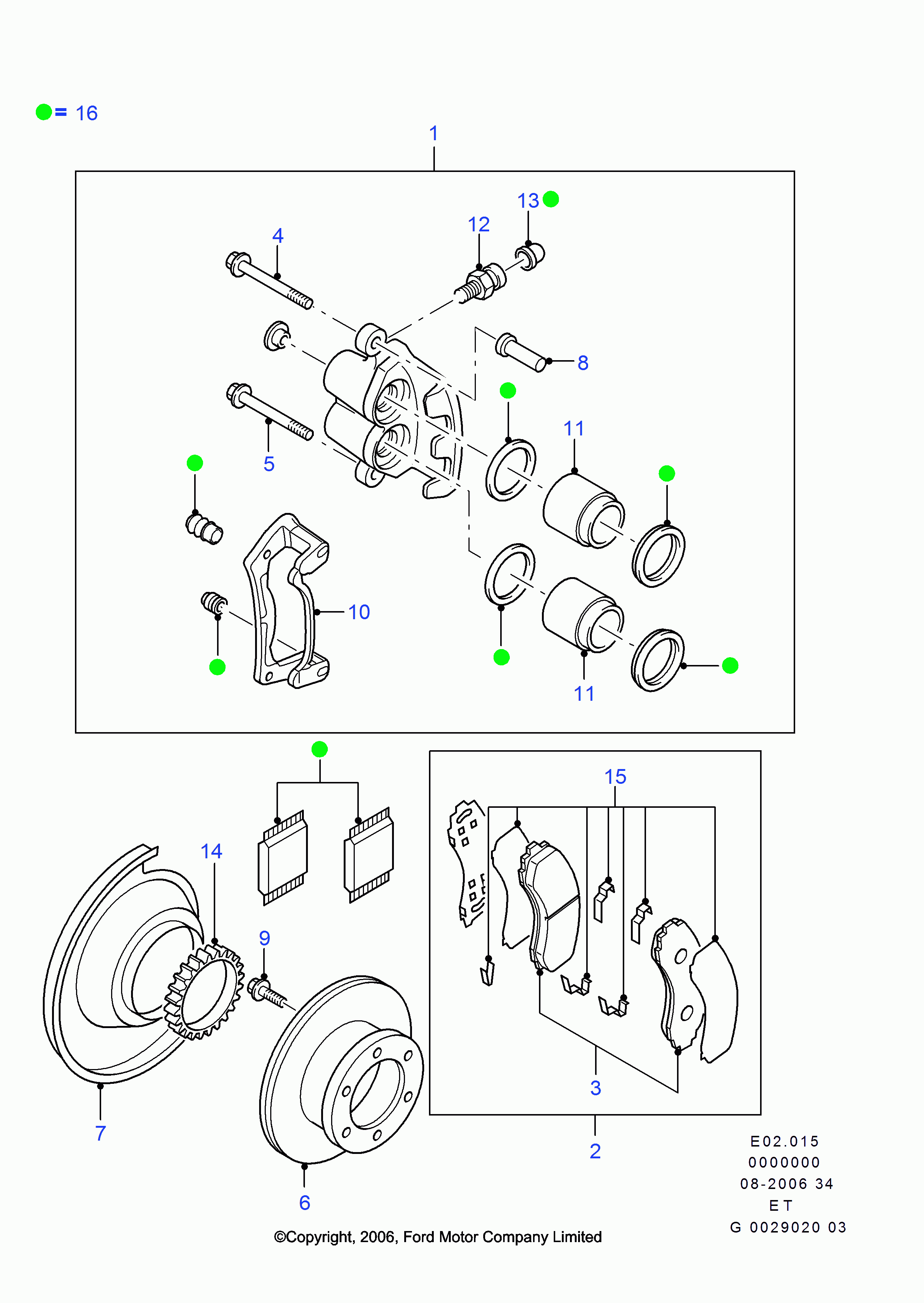 FORD 4432514 - Тормозные колодки, дисковые, комплект onlydrive.pro