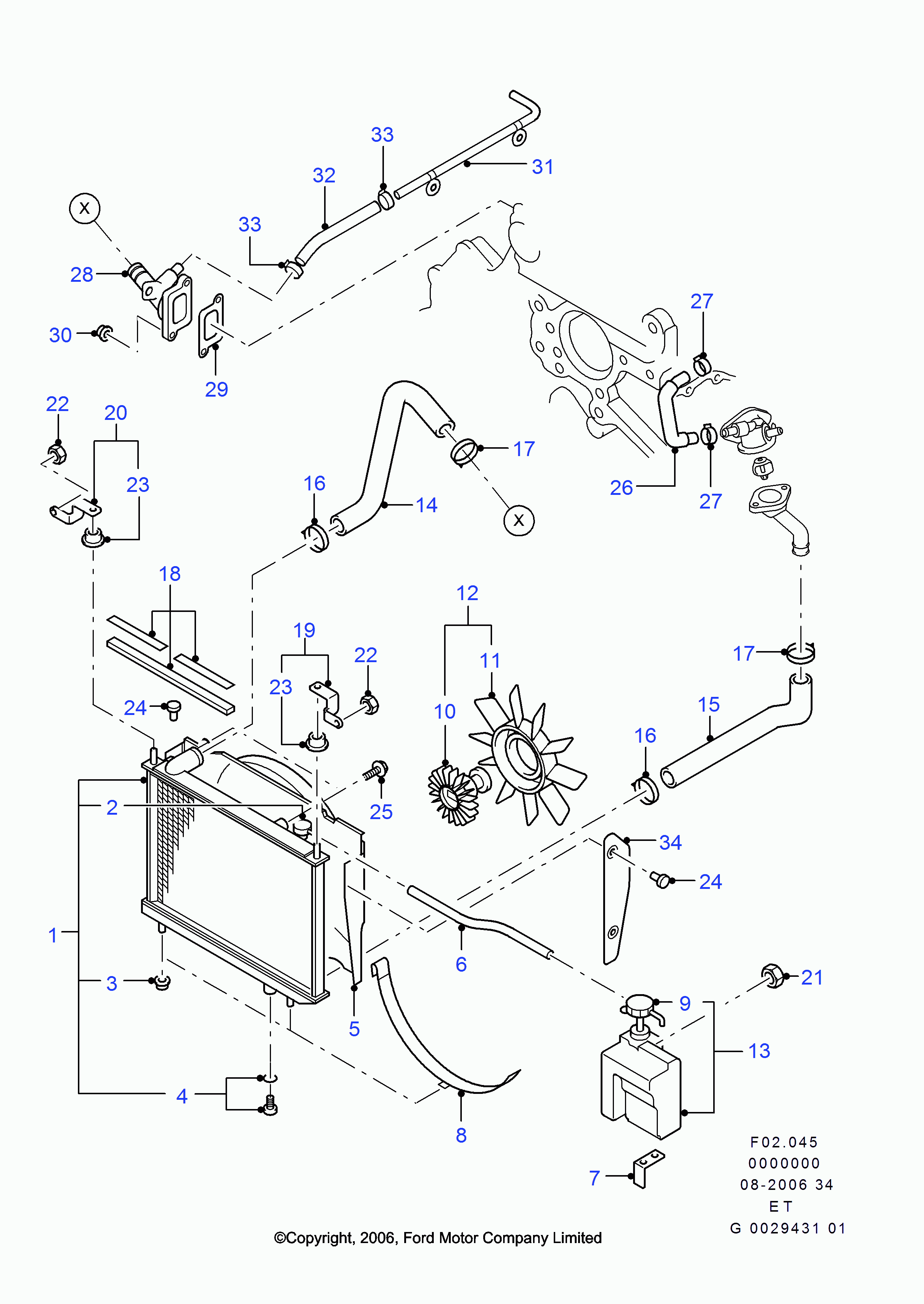 FORD 1455876 - Korkki, jäähdytin onlydrive.pro