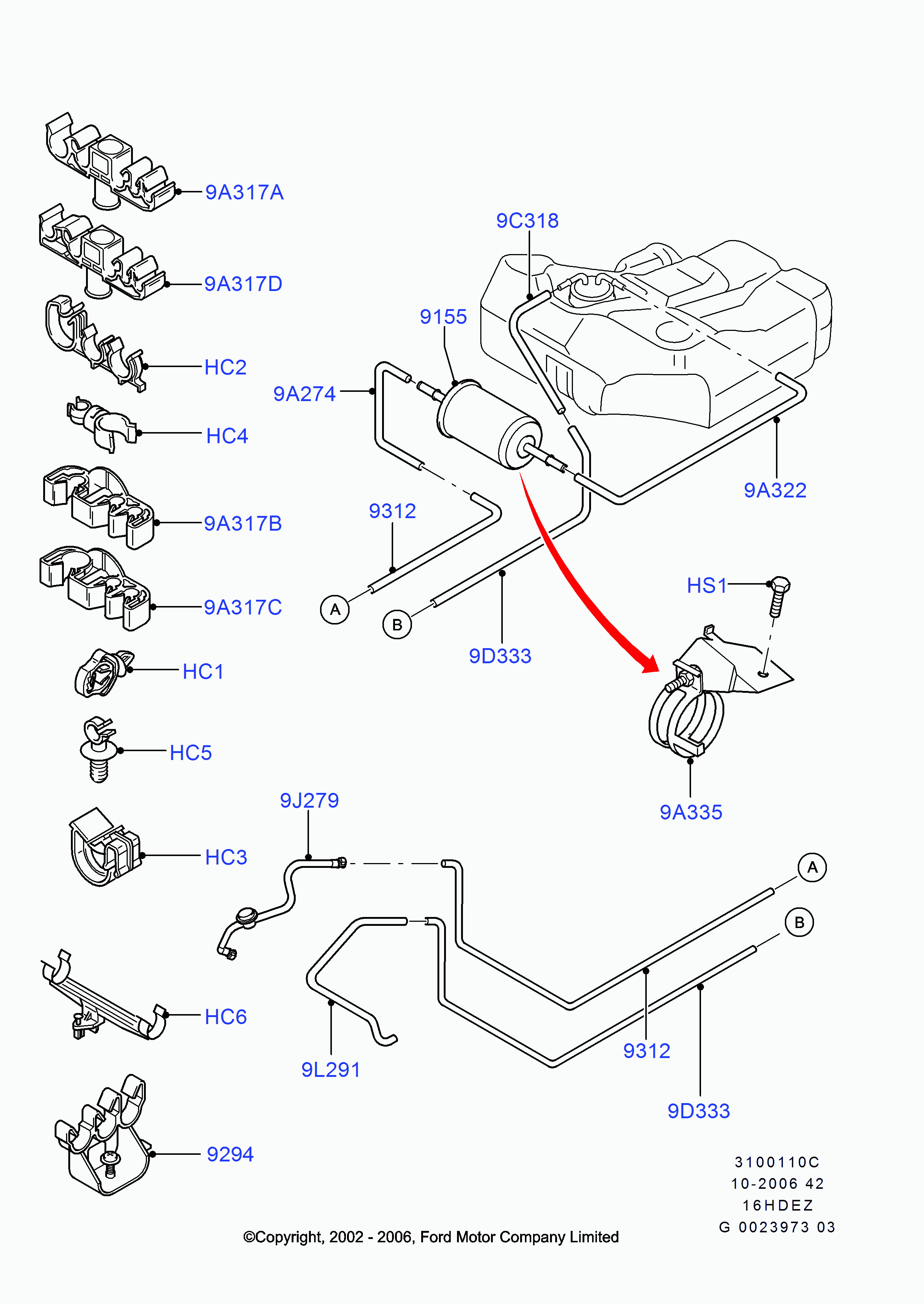 FORD 1077143 - Vārsta vadīkla onlydrive.pro