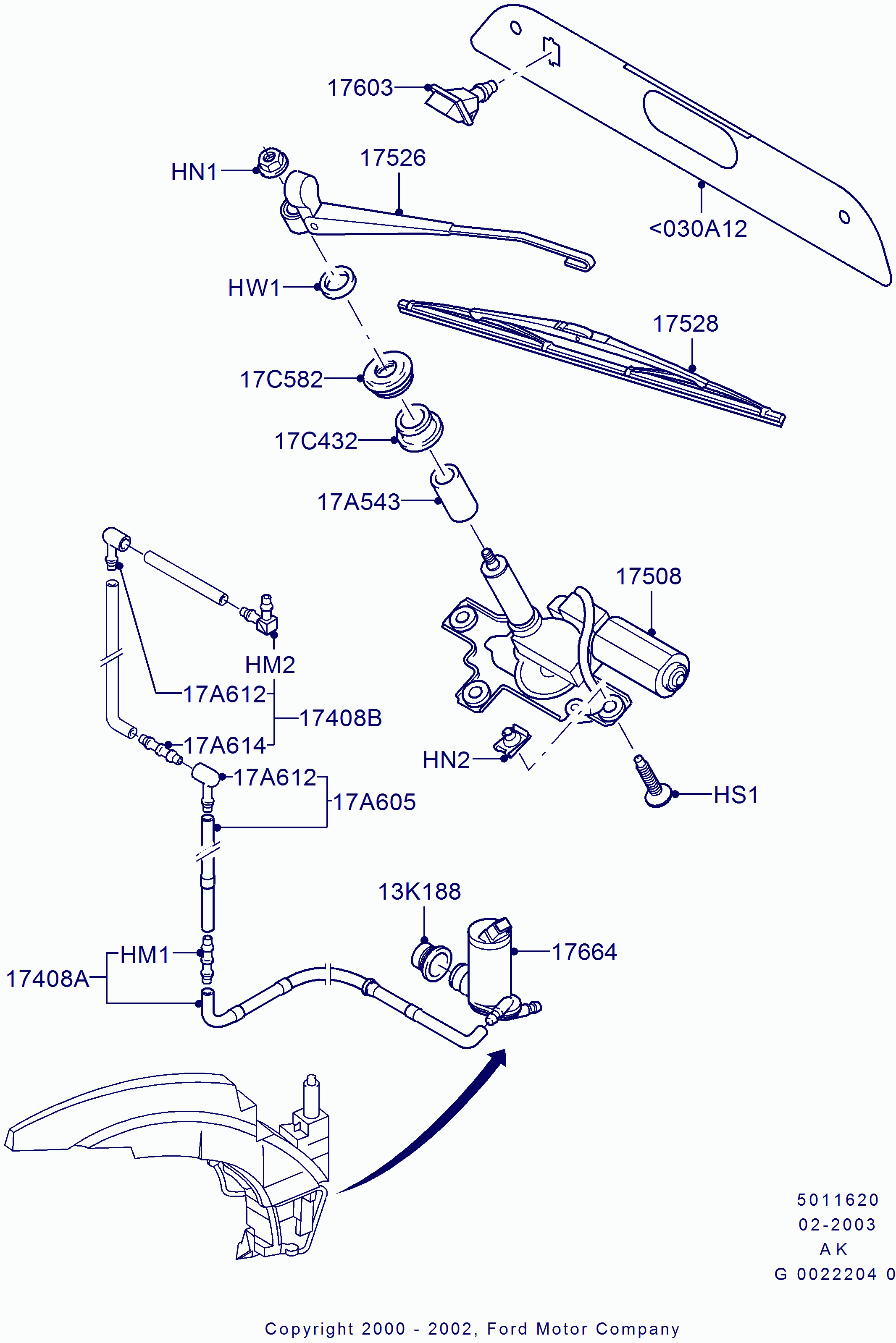 FORD 1332162 - Stikla tīrītāja slotiņa onlydrive.pro