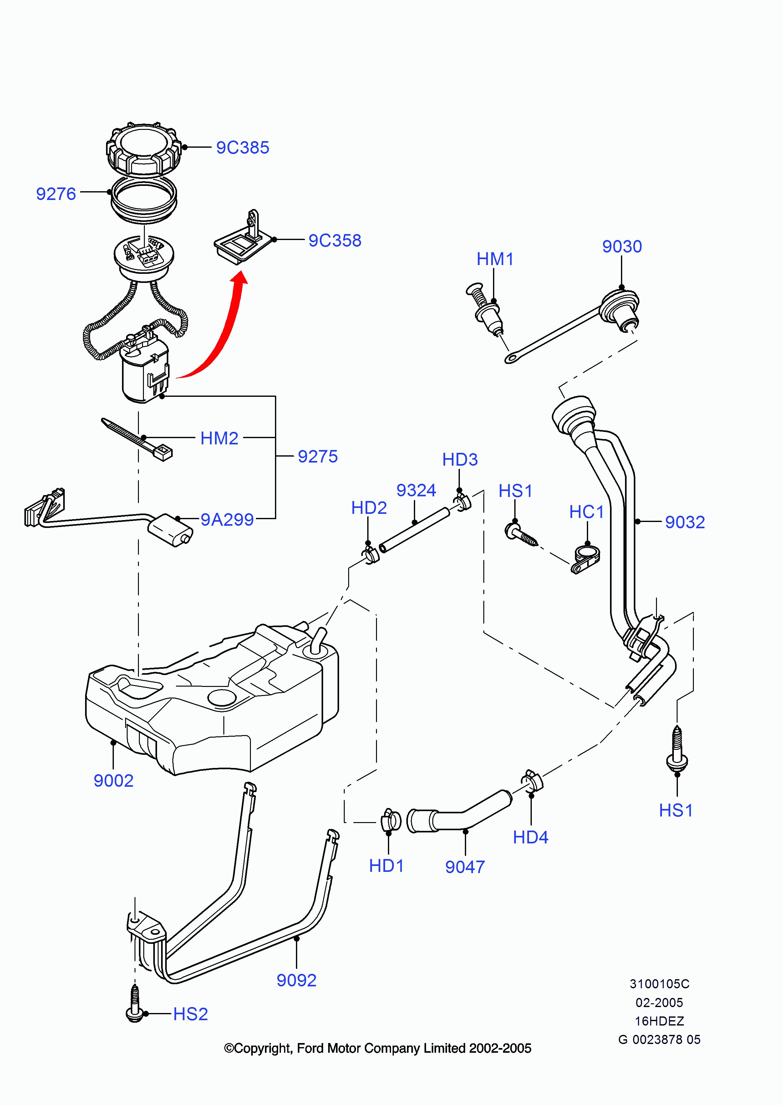 FORD 1 312 711 - Filler Pipe, fuel tank onlydrive.pro