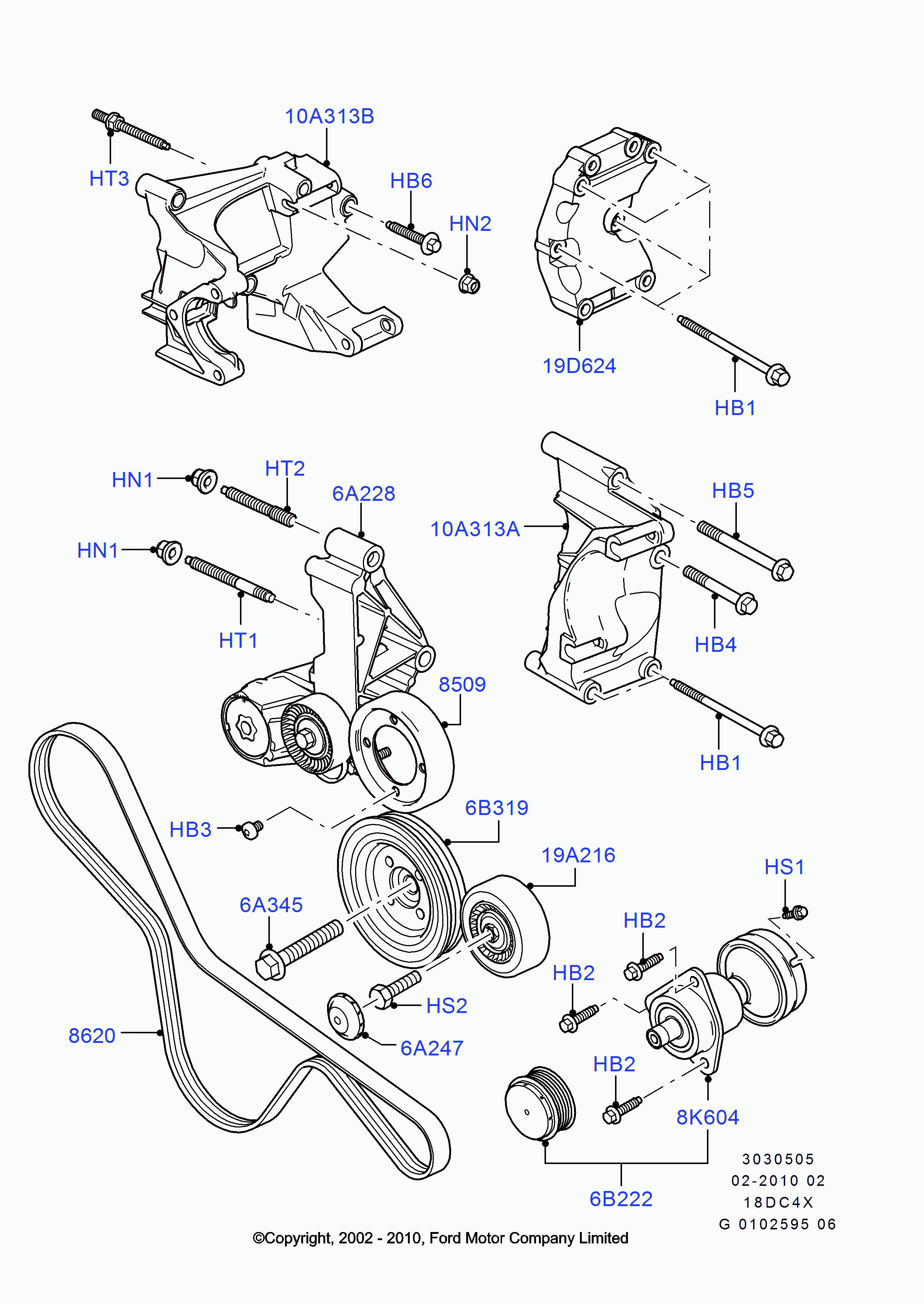 FORD 1494787 - Ķīļrievu siksna onlydrive.pro