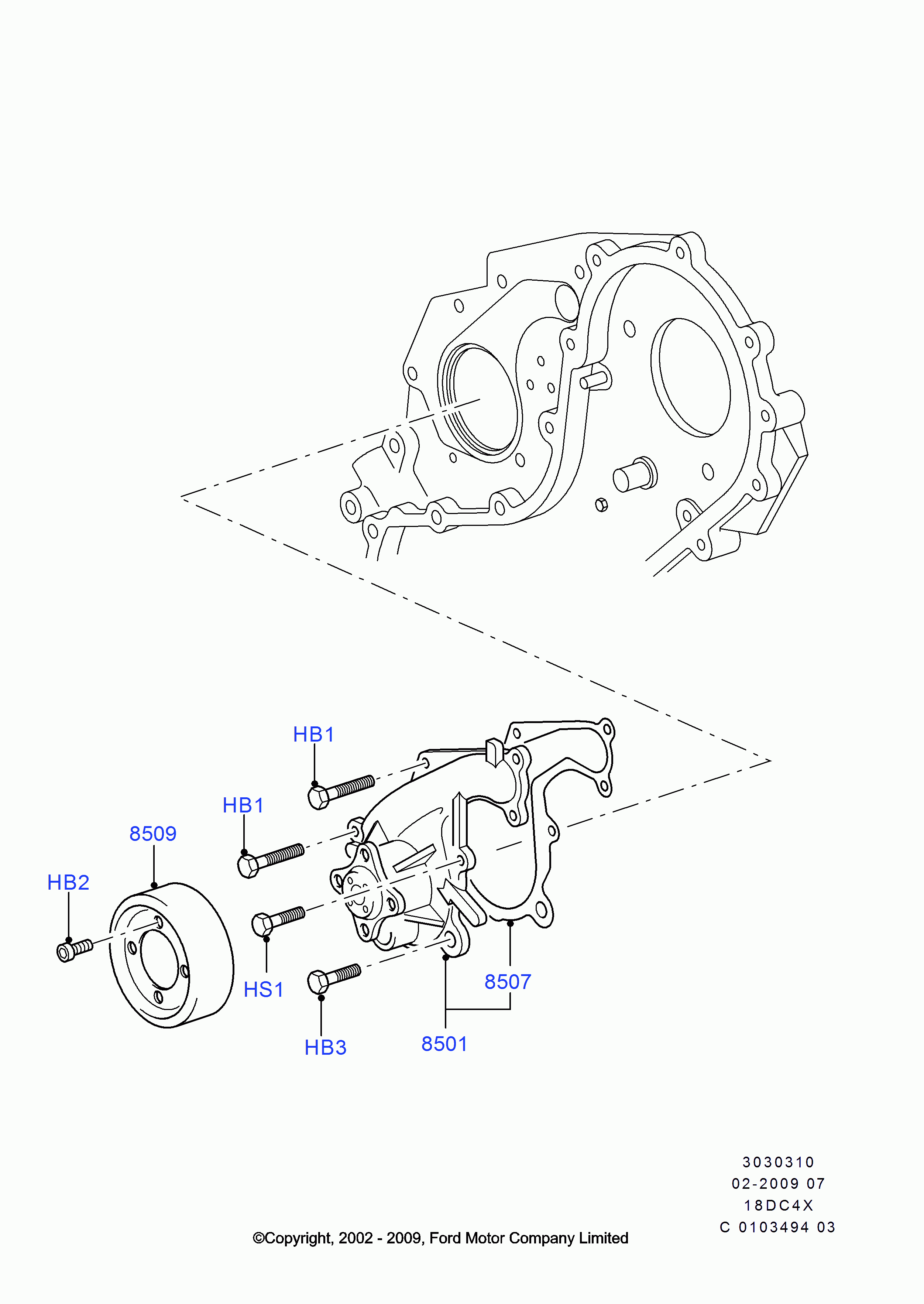 FORD 1 131 878 - Water Pump onlydrive.pro