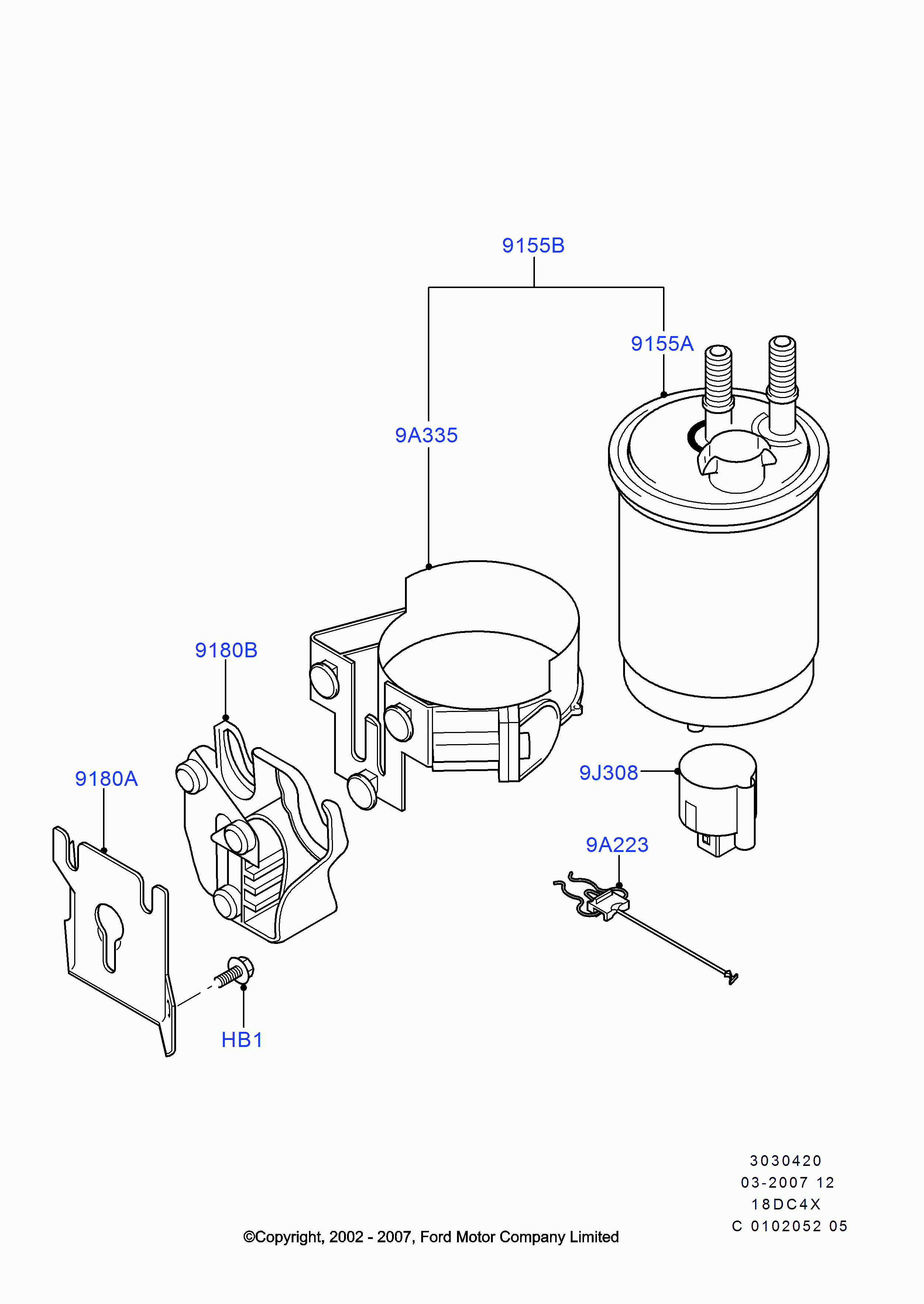 FORD 1480 495 - Fuel filter onlydrive.pro