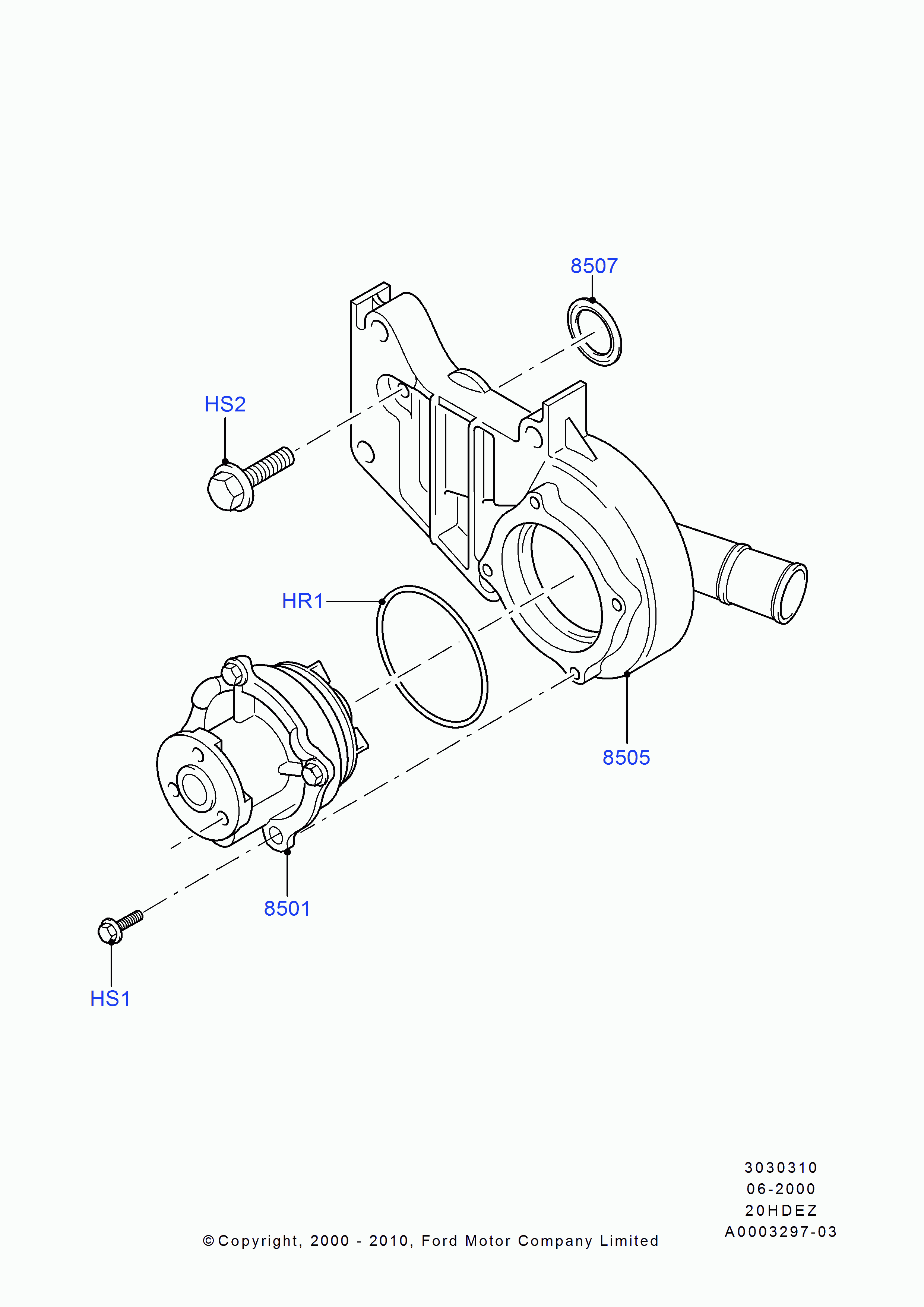 FORD 1 084 796 - Ūdenssūknis onlydrive.pro