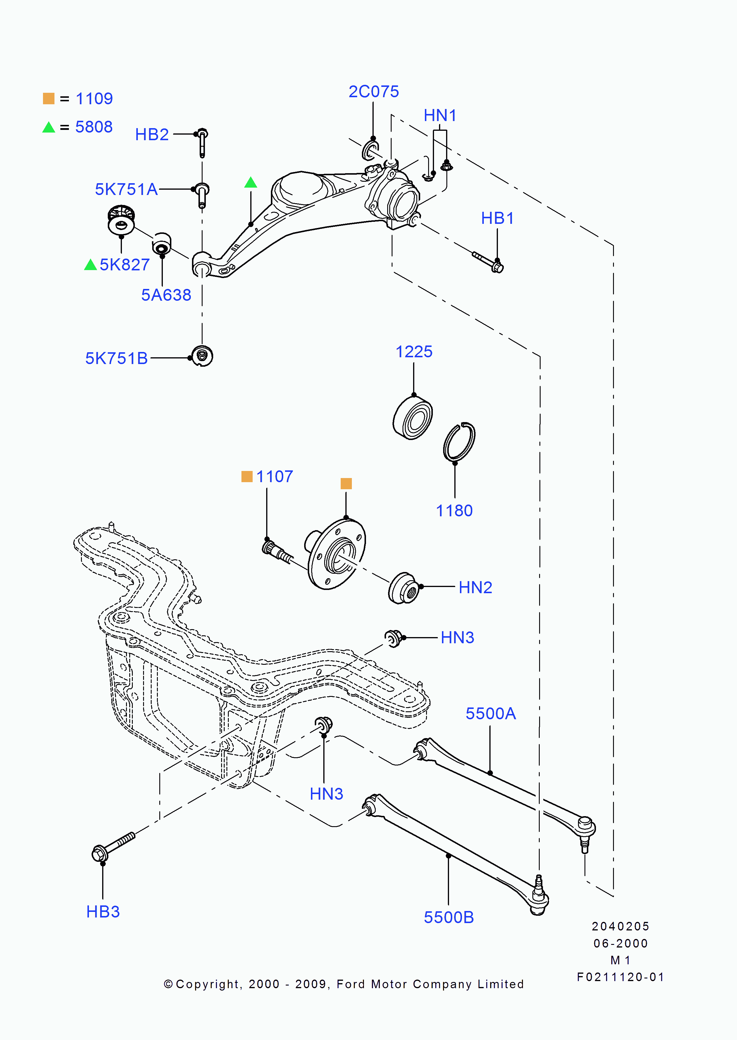 FORD 4086829 - Rattalaagrikomplekt onlydrive.pro