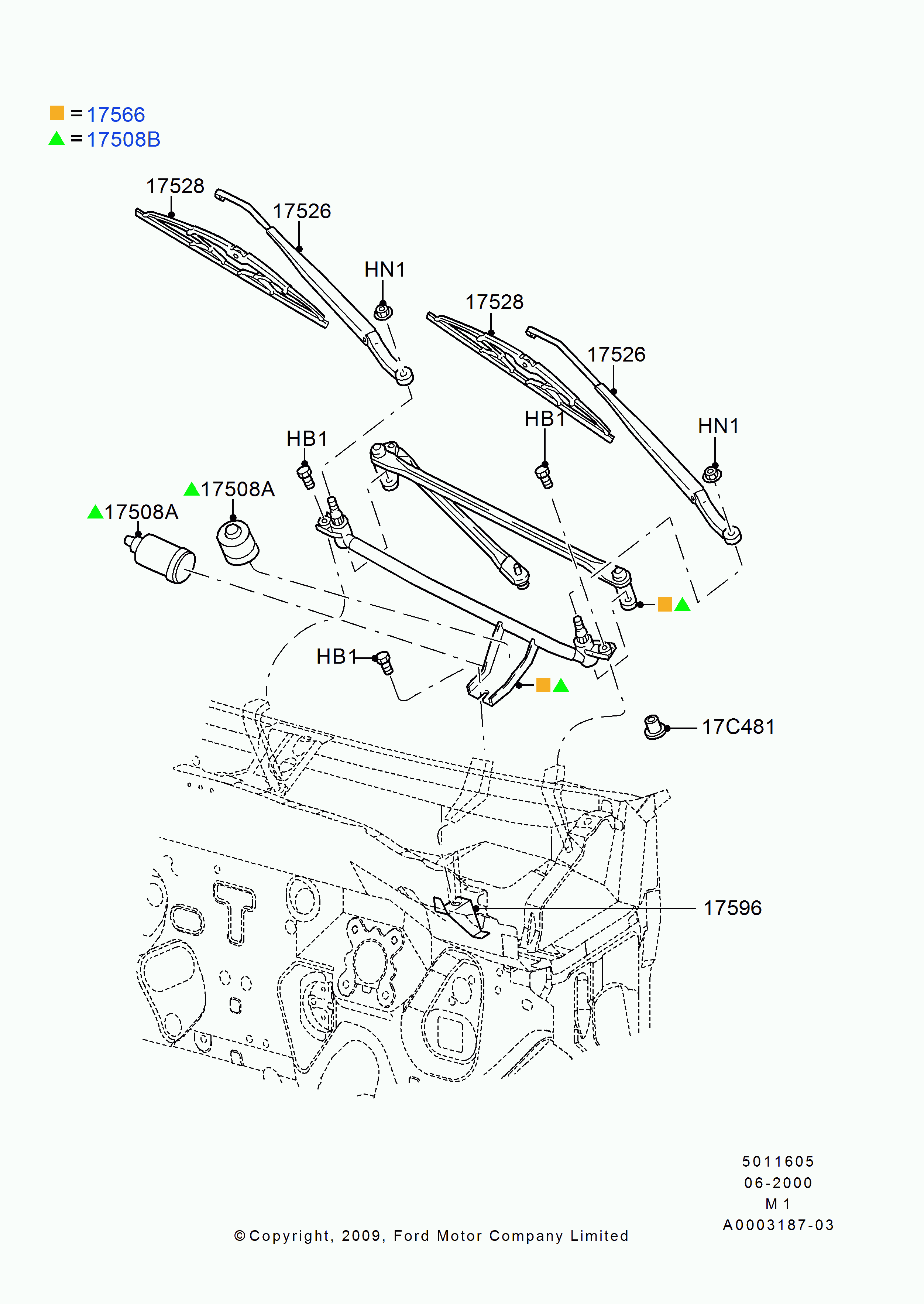 FORD 4658576 - Stikla tīrītāja slotiņa onlydrive.pro