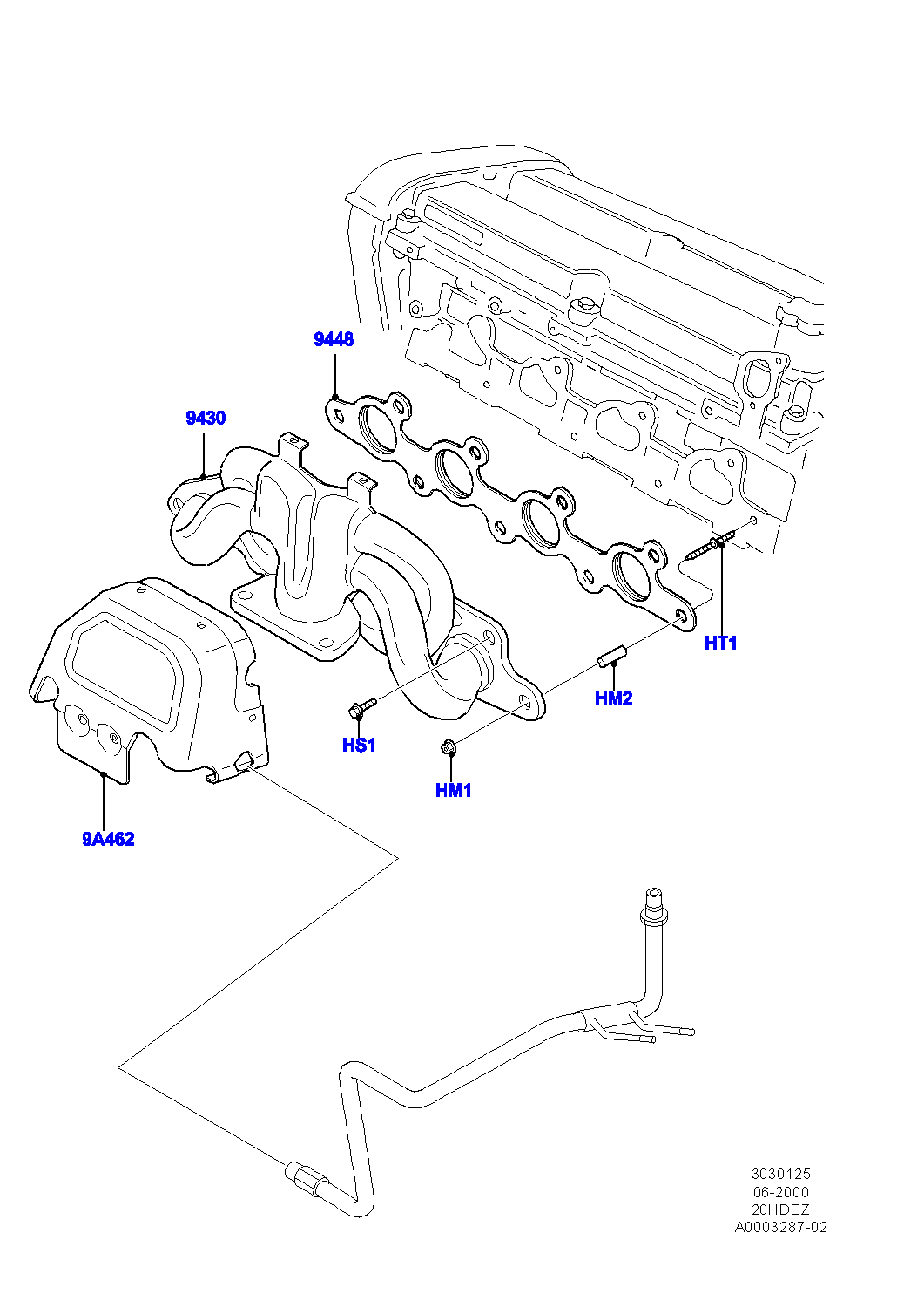 FORD 1066094 - Mounting Kit, exhaust manifold onlydrive.pro