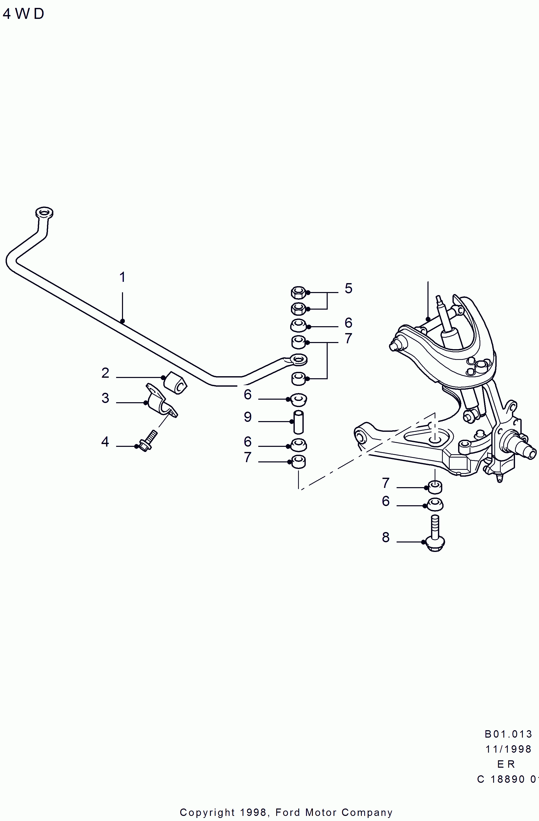 FORD 3 665 965 - Rod / Strut, stabiliser onlydrive.pro