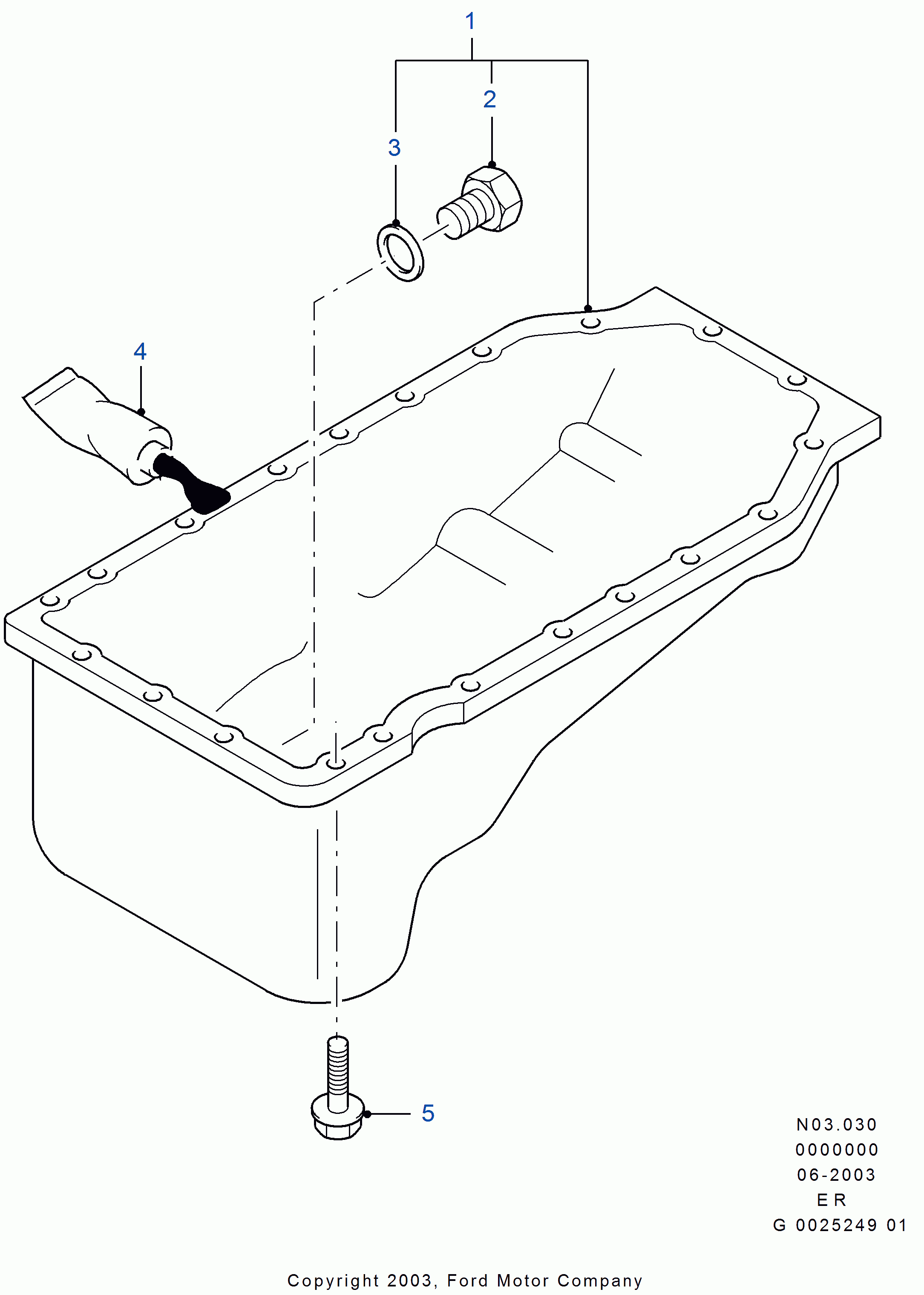 FORD 1 217 470 - Gasket, oil sump onlydrive.pro