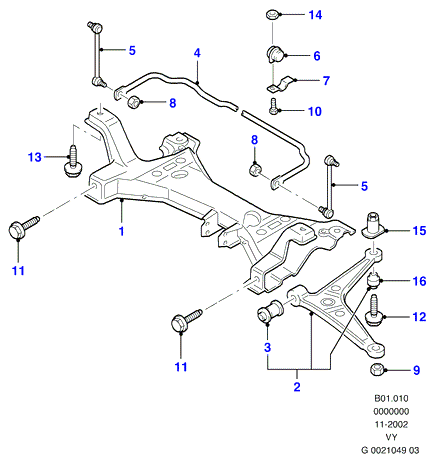 VAG 1361653 - Šarnyro stabilizatorius onlydrive.pro