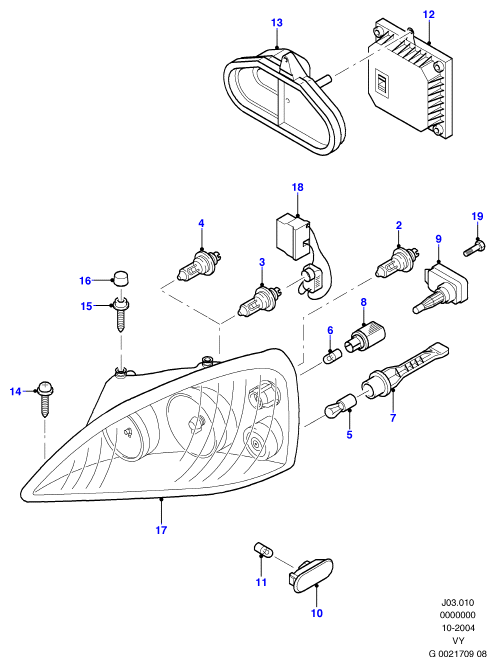 VW 1 041 664 - Regulators, Lukturu augstuma regulēšana onlydrive.pro