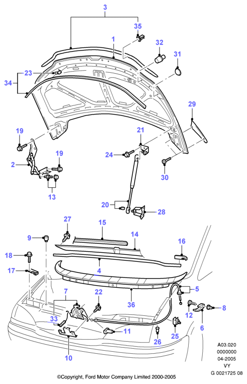 VW 1133865 - Dujinė spyruoklė, gaubtas onlydrive.pro