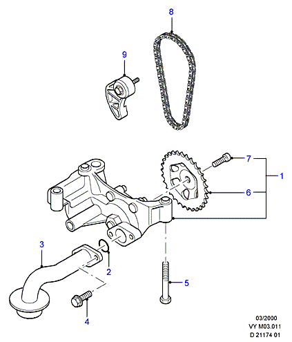 FORD 1669860 - Oil pump: 1 pcs. onlydrive.pro