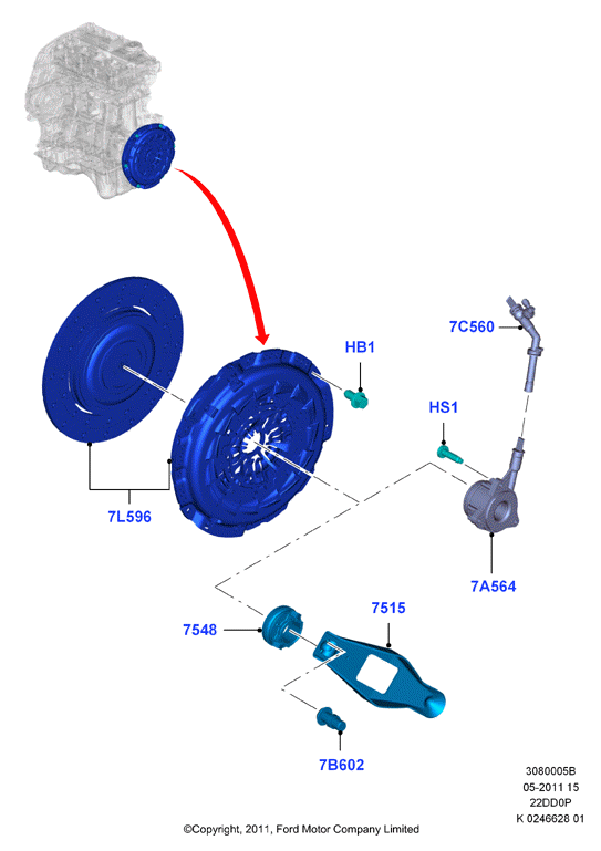 FORD 4412070 - Clutch Release Bearing onlydrive.pro