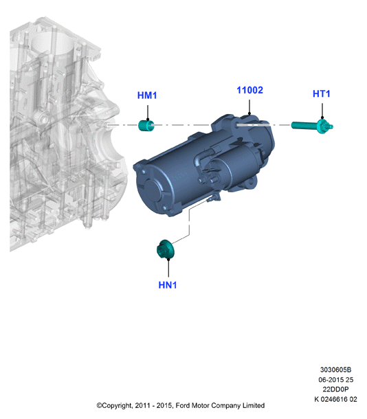 FORD 1720327 - Starter onlydrive.pro