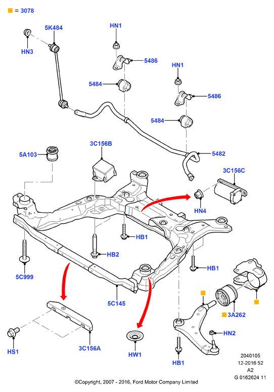 FORD 1481341 - Mounting, axle beam onlydrive.pro