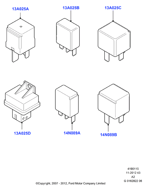 FORD 1433498 - Relays: 1 pcs. onlydrive.pro