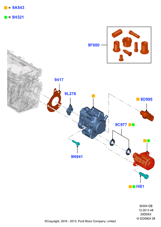 FORD 1 452 490 - Fuel injection pump - diesel, 2.0 di diesel: 1 pcs. onlydrive.pro