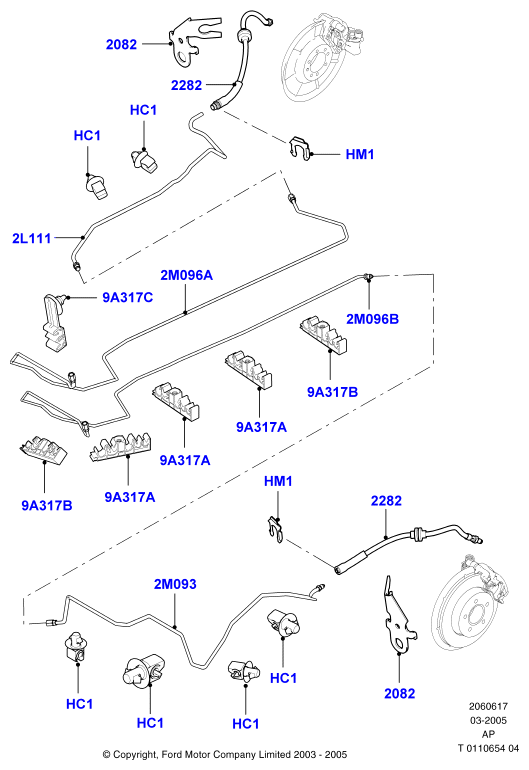 FORD 1404793 - Brake Hose onlydrive.pro