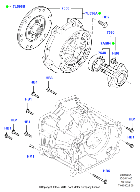 FORD 1480708 - Central Slave Cylinder, clutch onlydrive.pro