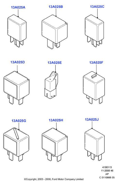 FORD 1425751 - Relays: 1 pcs. onlydrive.pro