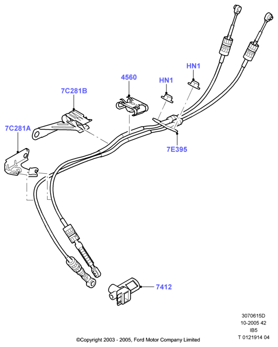 FORD 1520845 - Cable, tip, manual transmission onlydrive.pro