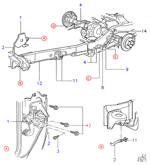 FORD 3754703 - Piederumu komplekts, Stāvbremzes mehānisma bremžu loks onlydrive.pro