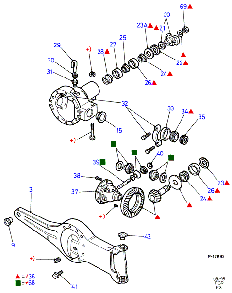 FORD 3484437 - Front axle diff & carr./drive shaft: 1 pcs. onlydrive.pro