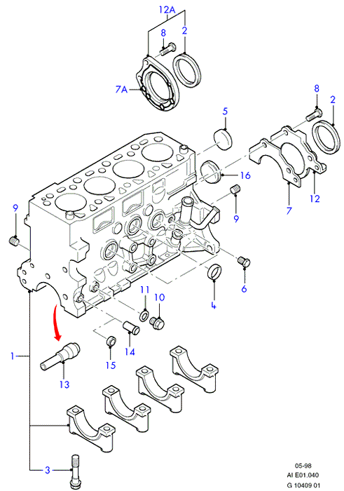 FORD 1 207 615 - Vārpstas blīvgredzens, Kloķvārpsta onlydrive.pro