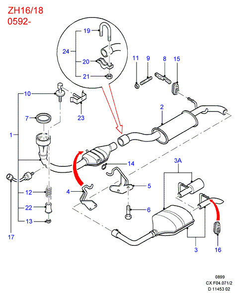 FORD 6678581 - Spring, exhaust pipe onlydrive.pro