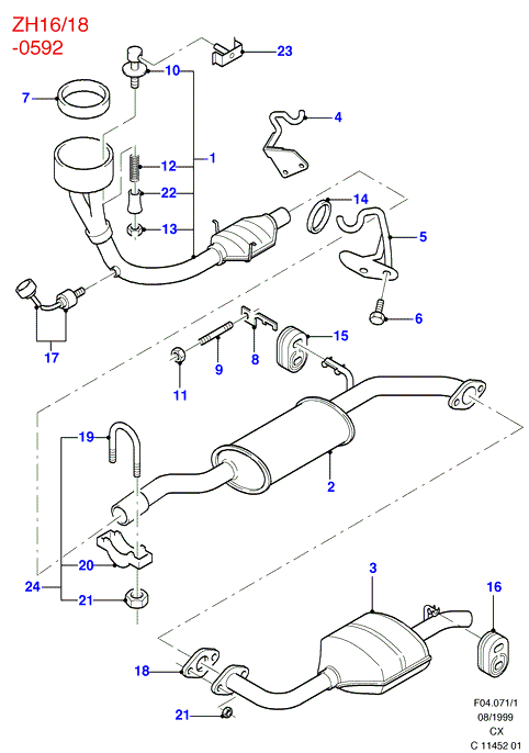 FORD 1 096 826 - Pipe Connector, exhaust system onlydrive.pro