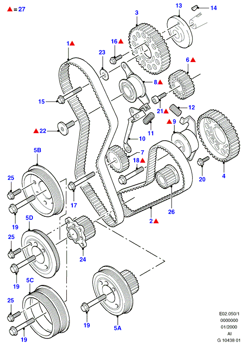 FORD 1025954 - Комплект зубчатого ремня ГРМ onlydrive.pro