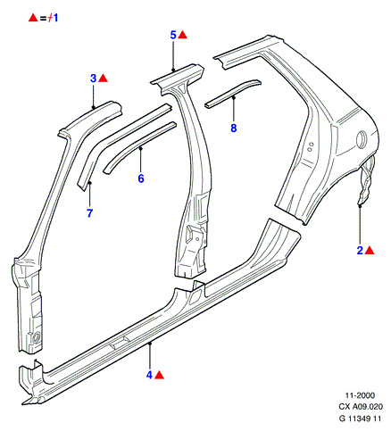 FORD 6933607 - A-Pillar onlydrive.pro