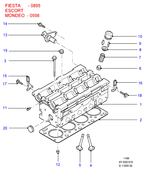 FORD 1 086 432 - Seal Ring, valve stem onlydrive.pro