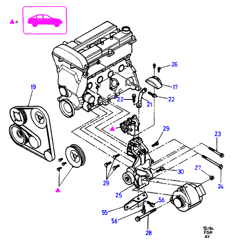 FORD 7334323 - Поликлиновой ремень onlydrive.pro