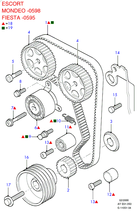 FORD 1112530 - Paskirstymo diržo komplektas onlydrive.pro