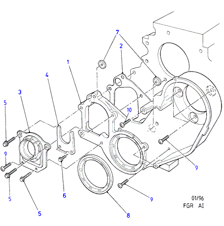 FORD 1 075 771 - Shaft Seal, crankshaft onlydrive.pro