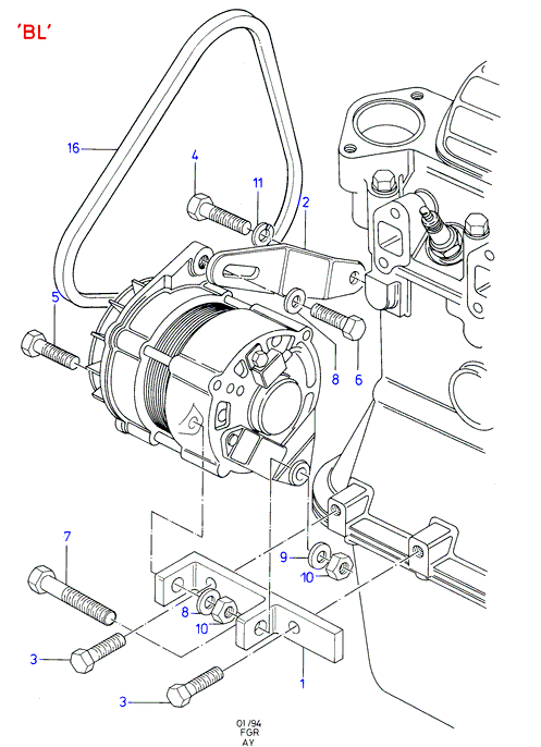 FORD 6196578 - V formos diržas onlydrive.pro