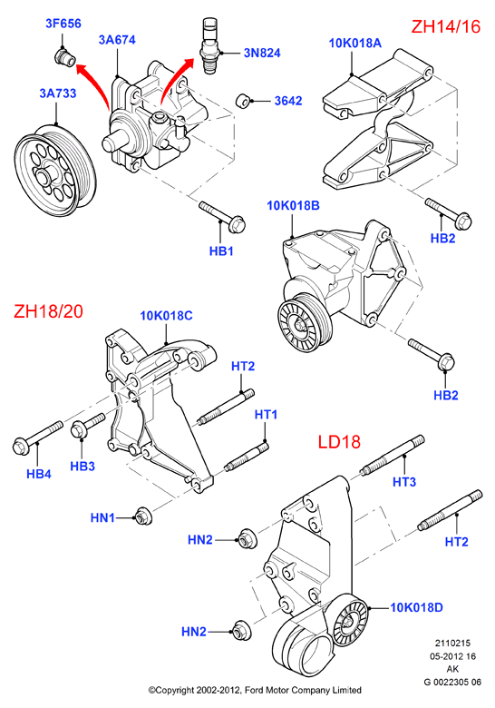 FORD 1053151 - Hydraulic Pump, steering system onlydrive.pro