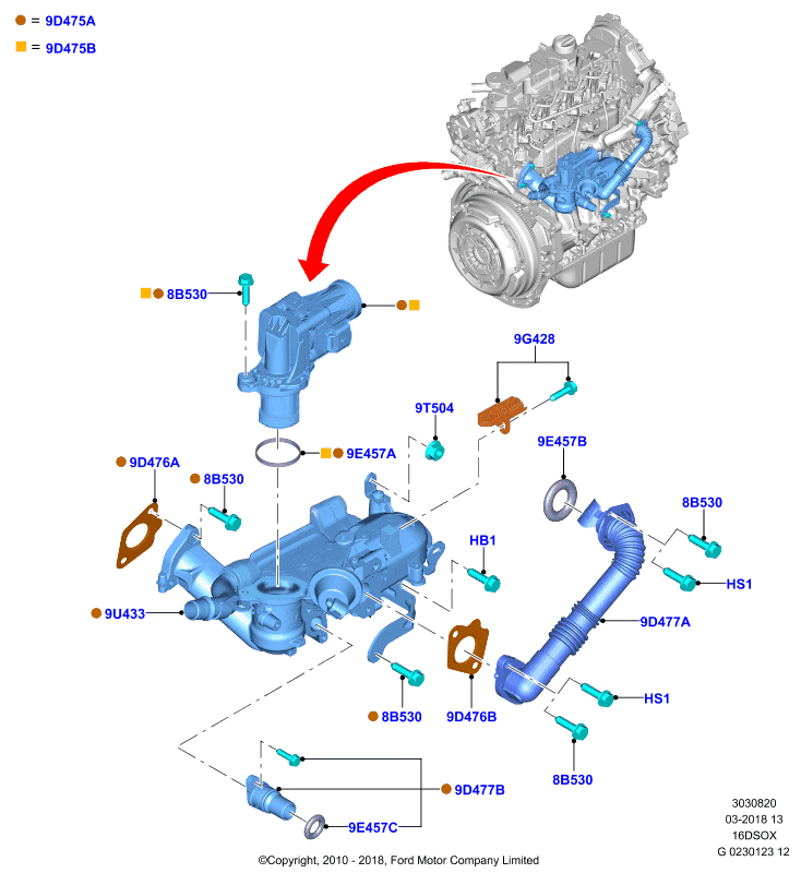 FORD 1 702 178 - ERG vožtuvas onlydrive.pro