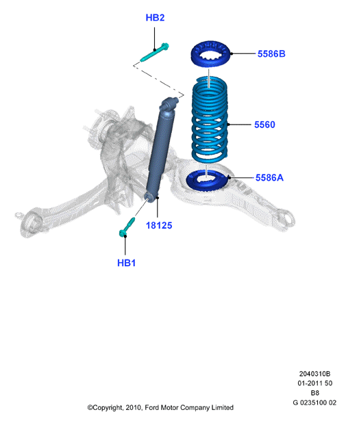 FORD 1718048 - Опорное кольцо, опора стойки амортизатора onlydrive.pro