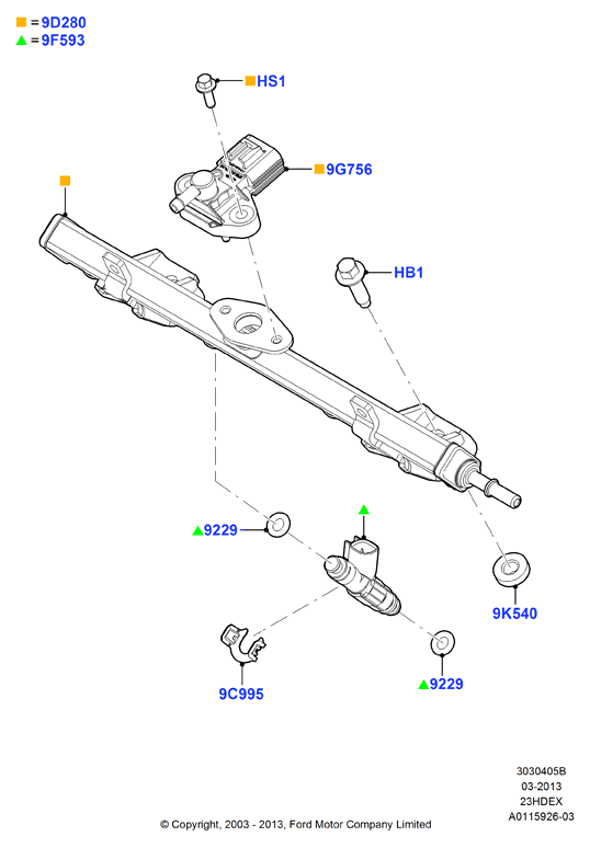 FORD 3340380 - Tarpiklis, purkštukas onlydrive.pro