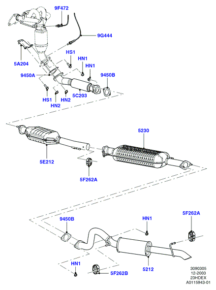 FORD 4.502.960 - Gasket, exhaust pipe onlydrive.pro