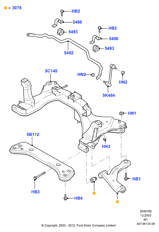 FORD 5 152 208 - Rod / Strut, stabiliser onlydrive.pro