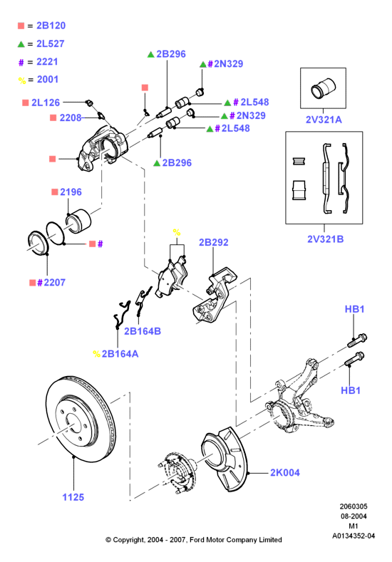 FORD 4 593 068 - Brake Pad Set, disc brake onlydrive.pro